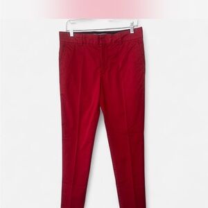 Red Slim Fit Pants